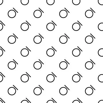 Minimalist seamless repeating geometric circle line pattern Stock Illustration
