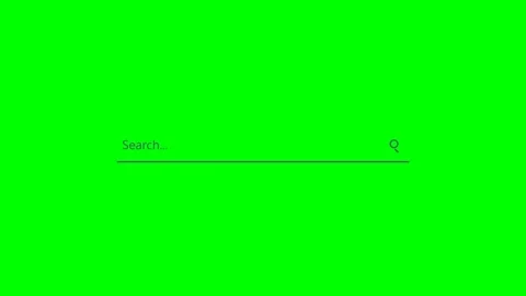 Minimalist Search Bar Interface Animation on Green Screen Video stock 347895705