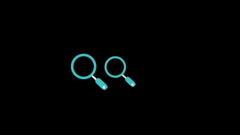 Minimalist search icon on a dark background for user interface design, Clea.. Stock Footage 337567354
