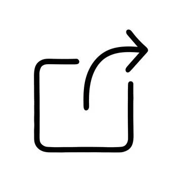 Minimalist Share Icon. Ilustración de archivo
