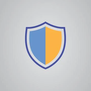 Minimalist-Shield-Icon-Vector-Illustration-for-Security,-Protection,-Safety, Stock Illustration