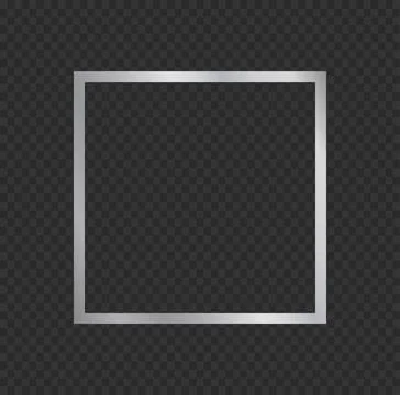 Minimalist Silver Square Border 스톡 일러스트