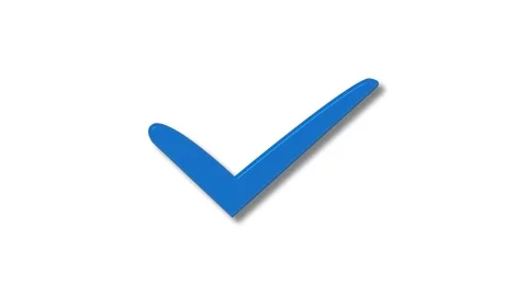 Minimalist simple tick mark animation, symbolizing approval Stock Footage 316784402