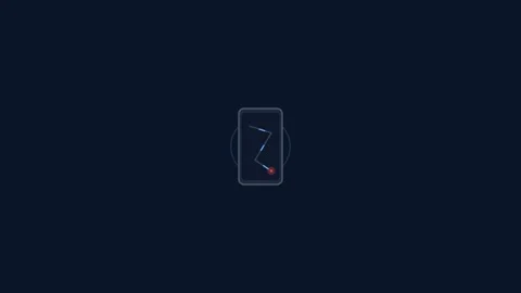 Minimalist smartphone interface showcasing a pathfinding navigation pattern Stockbeeldmateriaal 338310649