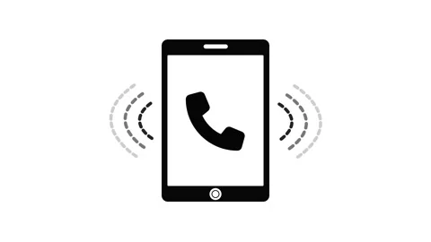 Minimalist Smartphone Ringing Animation, Minimal Phone Calling Animation Wa.. Stock-Footage 310568010