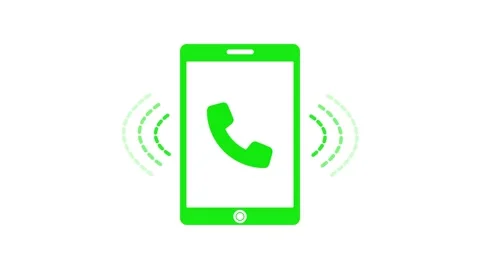 Minimalist Smartphone Ringing Animation, Minimal Phone Calling Animation Wa.. Stock Footage 310568032