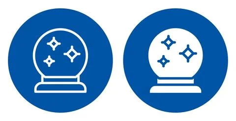 Minimalist Snow Globe Icon Set for Holiday and Winter Festivities Stock Illustration