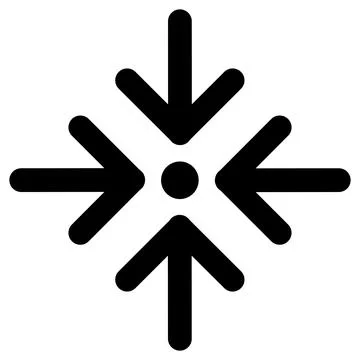 Minimalist snowflake icon with transparent background for winter holiday designs Stock Illustration