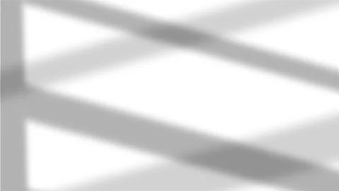 Minimalist soft shadow overlay of a window frame on a clean white wall back.. Stock Illustration
