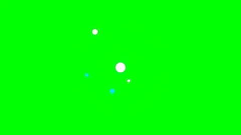 Minimalist solar system animation with orbiting planets on green background Stock Footage 340263273