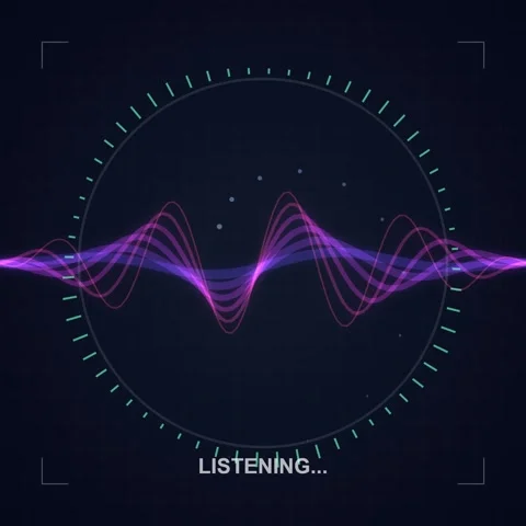 Minimalist sound wave equalizer on dark background for audio spectrum visua.. Stock Footage 344777024
