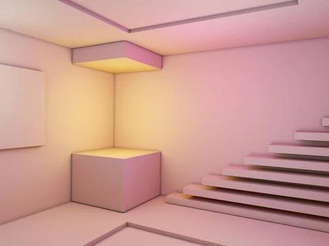 Minimalist space with rectangular shapes Minimalist space with rectangular... Stock Photos