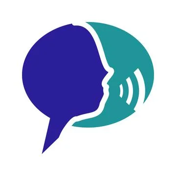 Minimalist Speak Symbol Icon Vector 库存插图