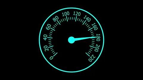 Minimalist Speedometer Animated, Speedometer Animation with Accelerating Ne.. 스톡 동영상 311718310