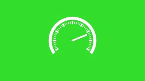 Minimalist Speedometer Icon Animated, Clean Speedometer Gauge Animation in .. Stock Footage 310209039