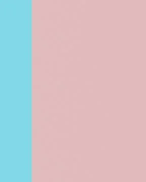 A minimalist split-color composition pairs turquoise and blush pink fields .. Ilustração Stock