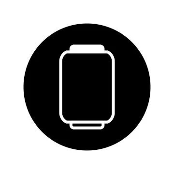 Minimalist spool of thread icon on black circle representing sewing craft a.. Stock Illustration