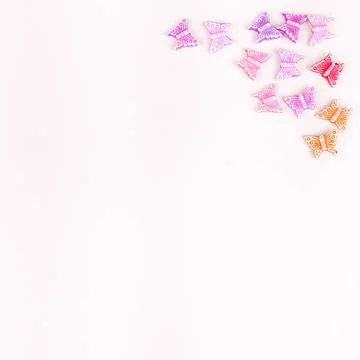 Minimalist Spring Craft Layout with Copy Space. Stock Photos
