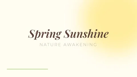 Minimalist Spring Sunshine Text Overlay Gradient Background for Branding Stock Footage 336805587