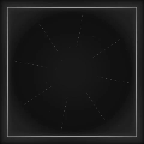Minimalist Square Outline on Dark Background - Abstract Geometric Shape Ani.. Stock Footage 346283454