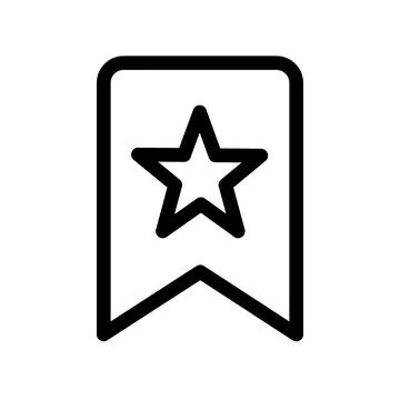 Minimalist star badge icon for branding and digital labels Stock Illustration