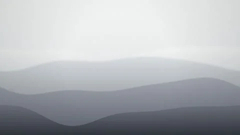 Minimalist stylized landscape waves slide sideways in a seamless loop 스톡 동영상 343115115