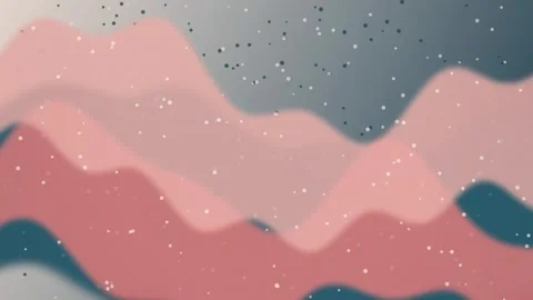 Minimalist stylized rolling hills flow in a seamless loop 動画素材 340957520