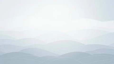 Minimalist stylized rolling hills in a high key monochrome palette Stock Footage 340877482