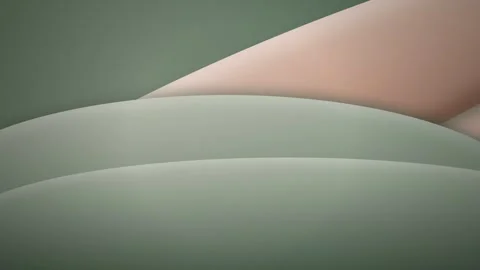 Minimalist stylized rolling hills shift in a gentle seamless loop Stock Footage 341665974