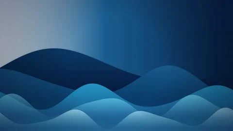 Minimalist stylized rolling hills slide in a seamless loop Stock Footage 341490418