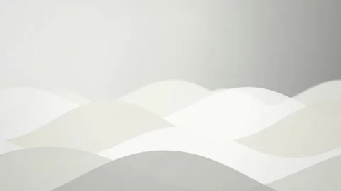 Minimalist stylized wave shapes drift in a seamless loop Stock Footage 341401990
