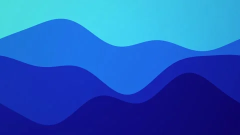 Minimalist stylized waves flow gently in a seamless loop Stock Footage 341490409