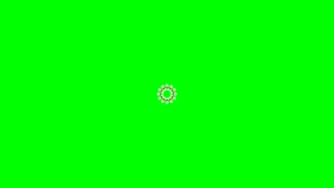 Minimalist sun icon design isolated on a vibrant bright green background Stock Footage 340903186