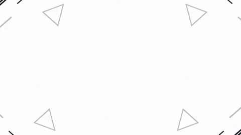 Minimalist Symmetrical Geometric Frame with Black Lines and Circles Stock Footage 334559599