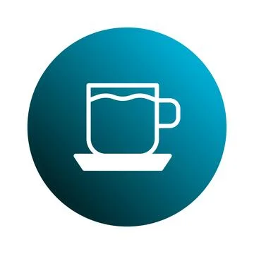Minimalist tea cup icon vector illustration perfect for logo design and bra.. Stock Illustration