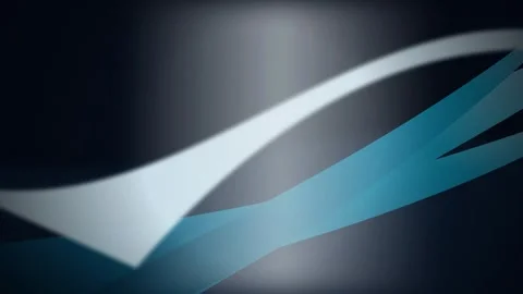 Minimalist teal geometric waves flow in a seamless loop Stock Footage 342862114
