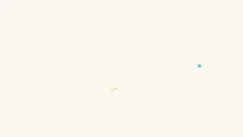 Minimalist teal x icon centered on a clean white background for web design 库存影片 336262551