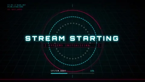Minimalist Tech Grid Loader: Abstract Digital Stream Starting Animation Stock Footage 337502954