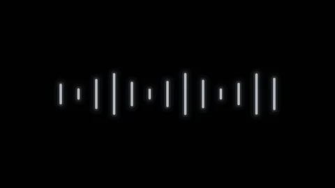 Minimalist Tech Loading Screen Audio Waveform Stock Footage 342263397