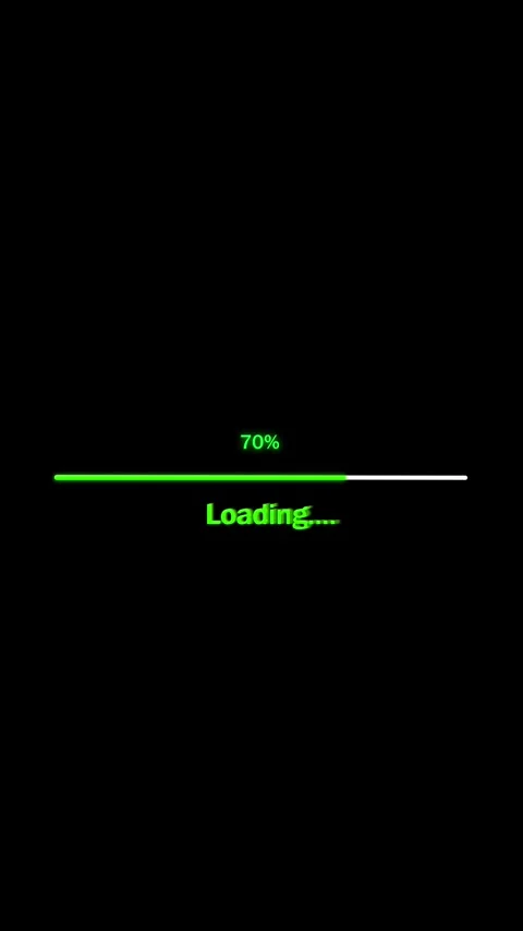 Minimalist technology loading bar progress animation on black background ve.. Video stock 317774068