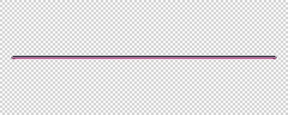 Minimalist thin pink horizontal line on white background transparent background Stock Illustration