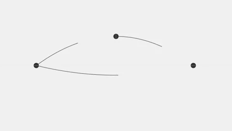 Minimalist Three Dark Gray Dots Design on Light Background, Simple Geometri.. Vídeos de archivo 339396136