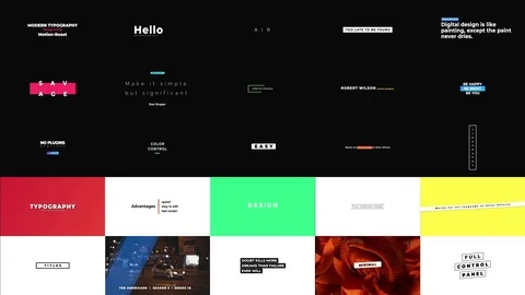 Minimalist Titles Stockmateriaal After Effects