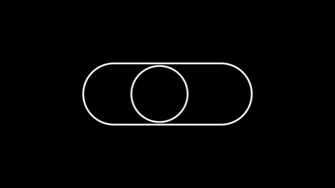 Minimalist On Off Toggle animatio Stock Footage 310482612