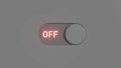 Minimalist On Off Toggle animatio Stock Footage 310482644
