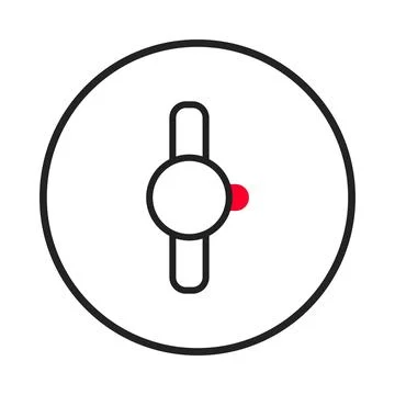 Minimalist toggle switch illustration showcases a simplistic design ideal f.. Illustrazione stock