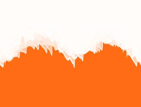 Minimalist Torn Paper Edge Texture in Bright Orange Tones Stock Illustration