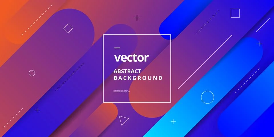 Minimalist Trendy Gradient Shape Background Design Stock Illustration