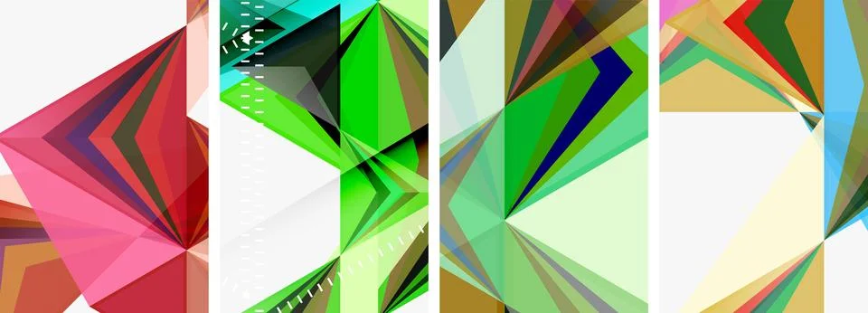 Minimalist triangular geometric clean concept posters for wallpaper, business 스톡 일러스트