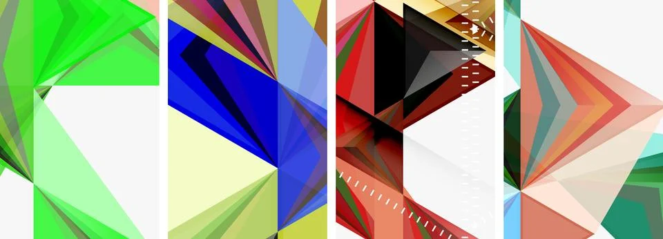 Minimalist triangular geometric clean concept posters for wallpaper, business 스톡 일러스트